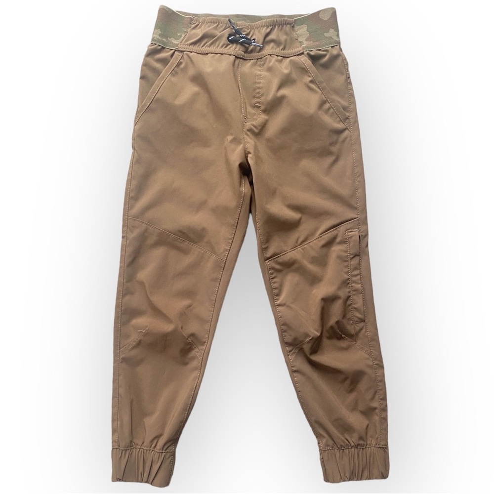 WEATHERPROOF VINTAGE Brown Tan Pants with a camo waistline